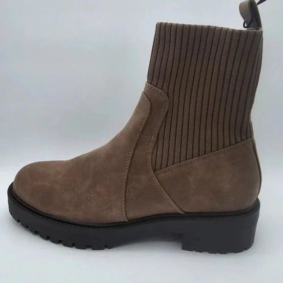 Dolce Vita Women's Orelia Stretch Knit Booties - Various Sizes - Mushroom - NIB - Picture 4 of 7